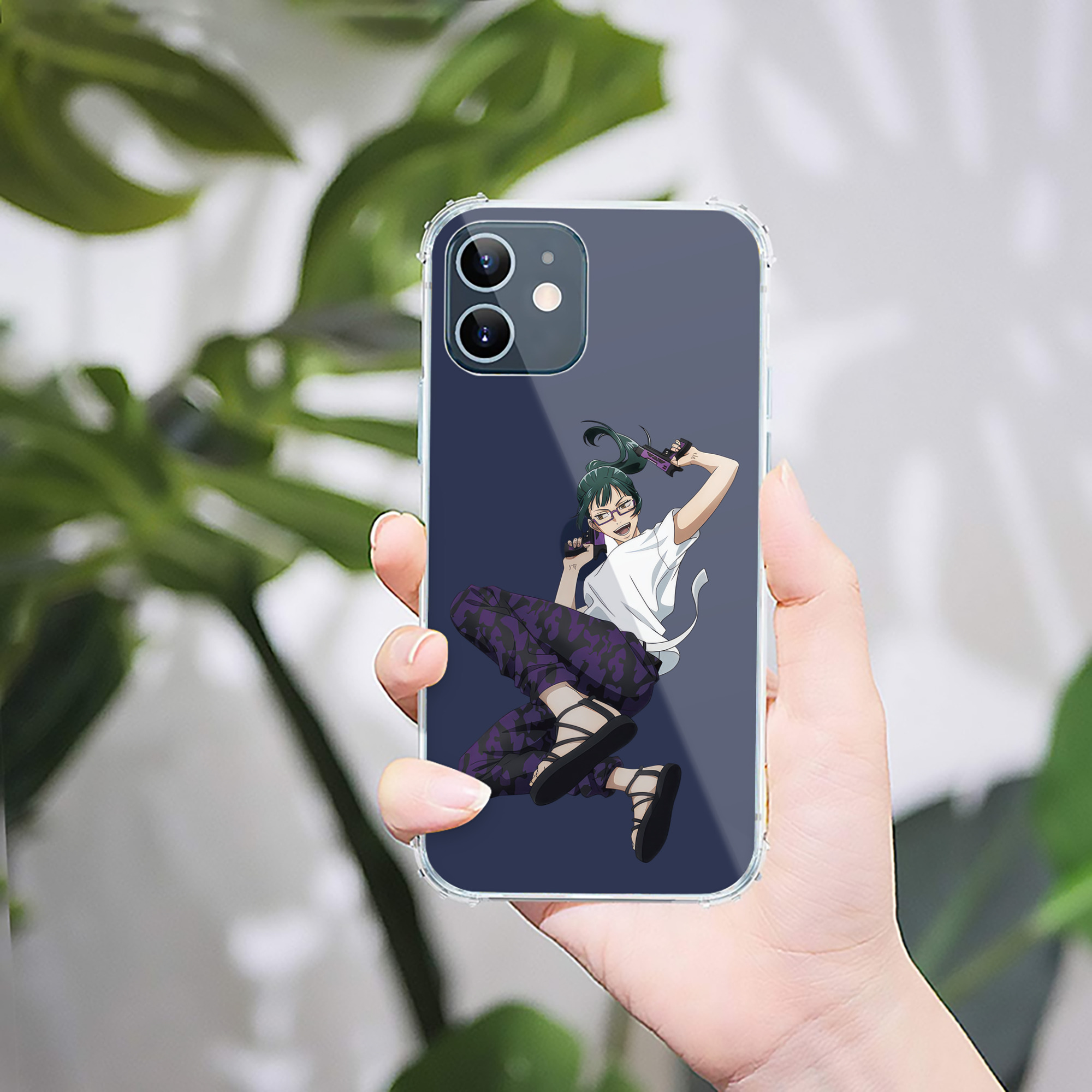 （画像用） 呪術廻戦 Jujutsu Kaisen 【iPhone 12シリーズ対応】透明スマホケース（クリアソフトケース）
